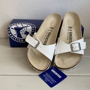 NWT Birkenstock Madrid White